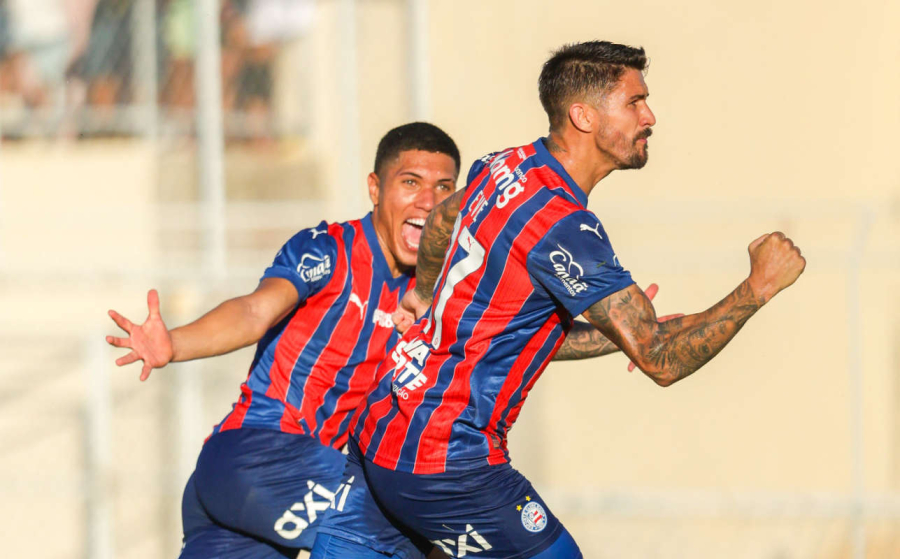 Everaldo marca na reestreia, mas o Bahia tropeça e só empata com a Juazeirense no Baianão