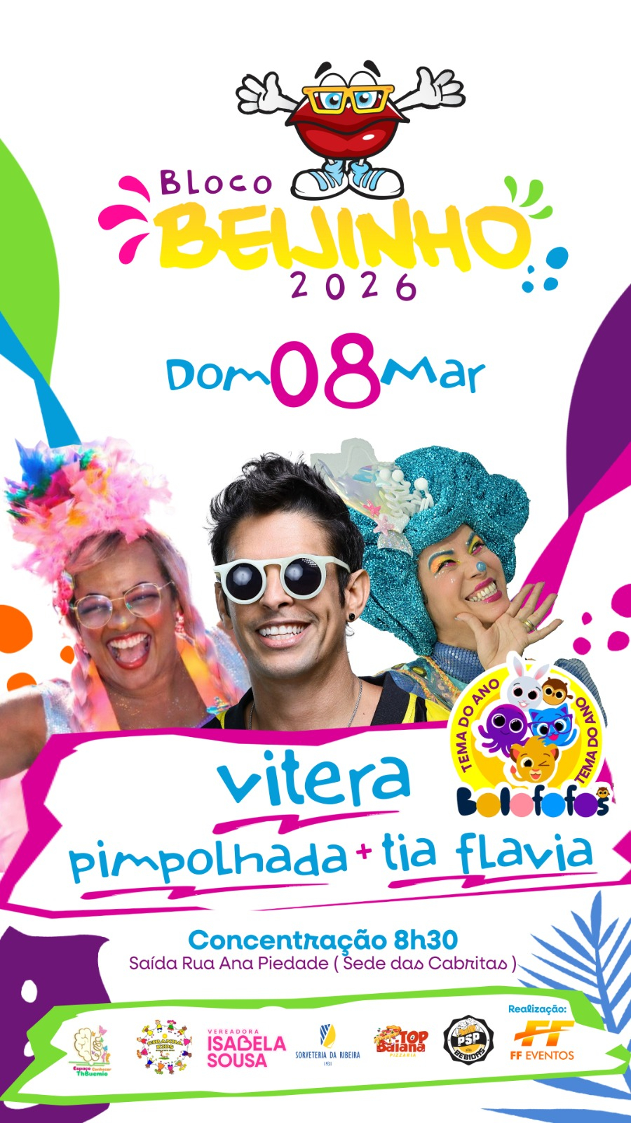 Bloco Beijinho confirma atrações para a Ressaca do Carnaval das Cabritas 