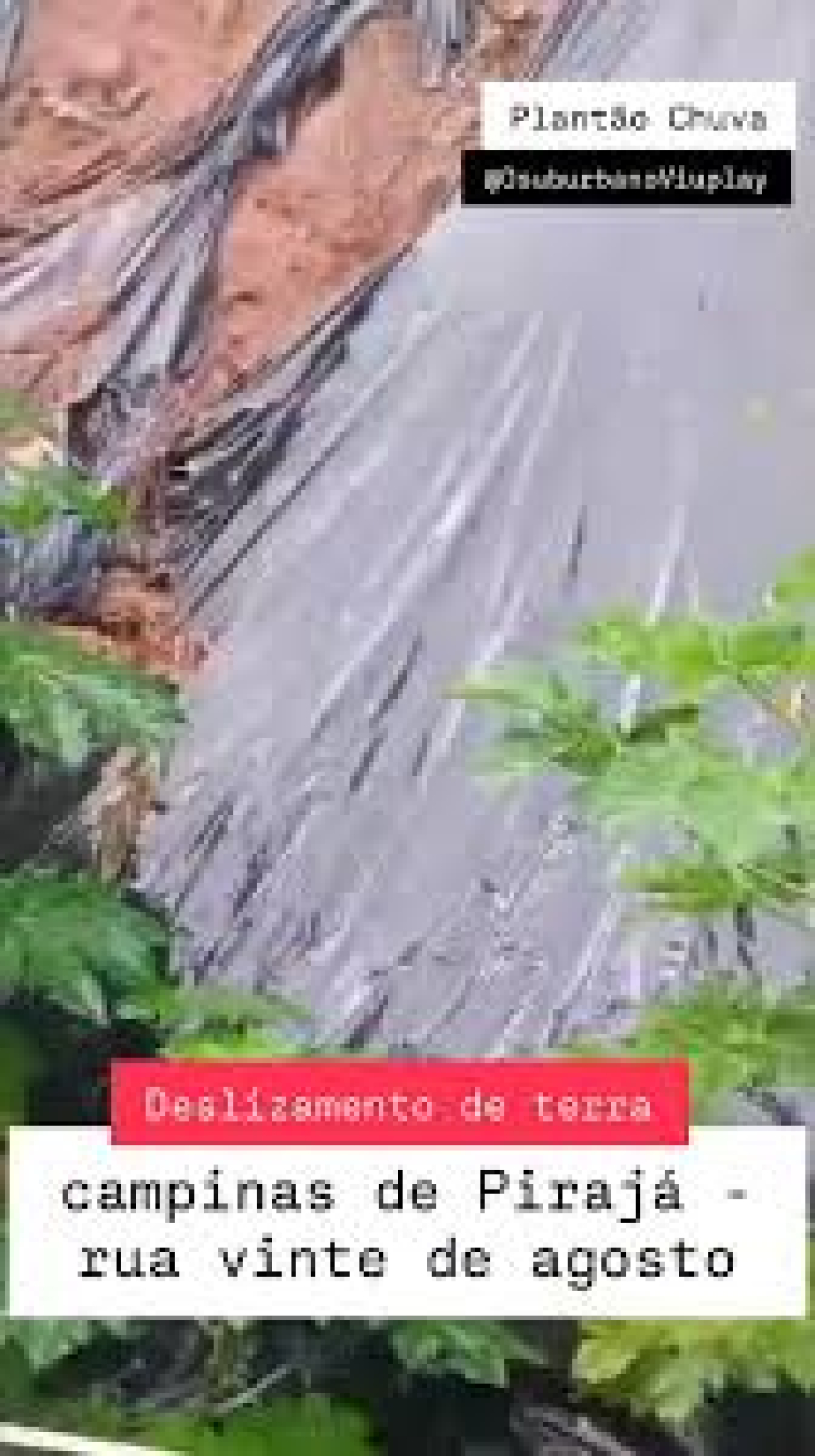 Alerta em comunidade: risco de deslizamento preocupa moradores na Rua Vinte, em Campinas de Pirajá